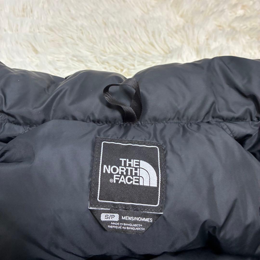 希少 ノースフェイス ヌプシダウンジャケット 1番人気 センターロゴ ブラック