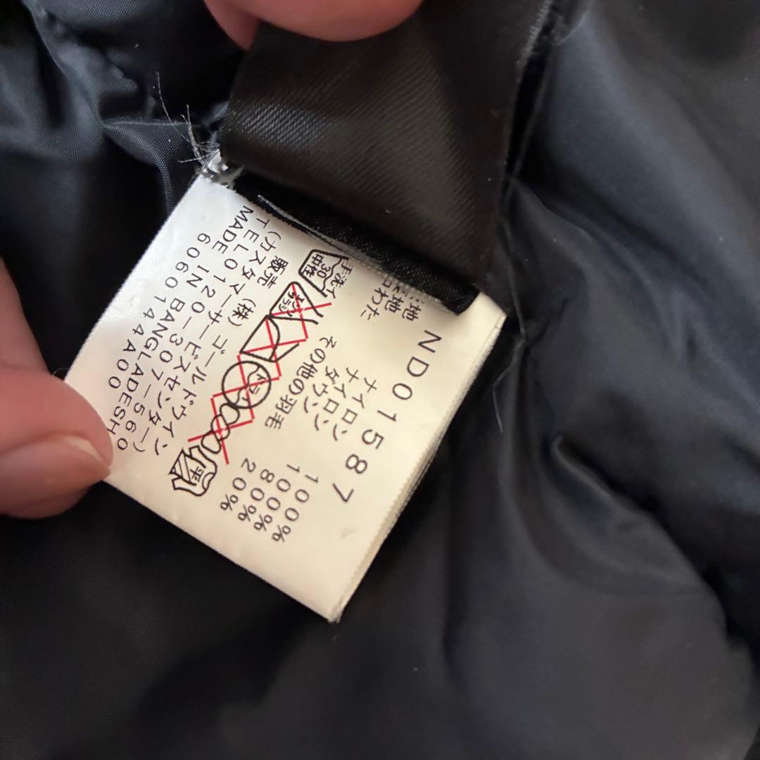 希少 ノースフェイス ヌプシダウンジャケット 1番人気 センターロゴ ブラック