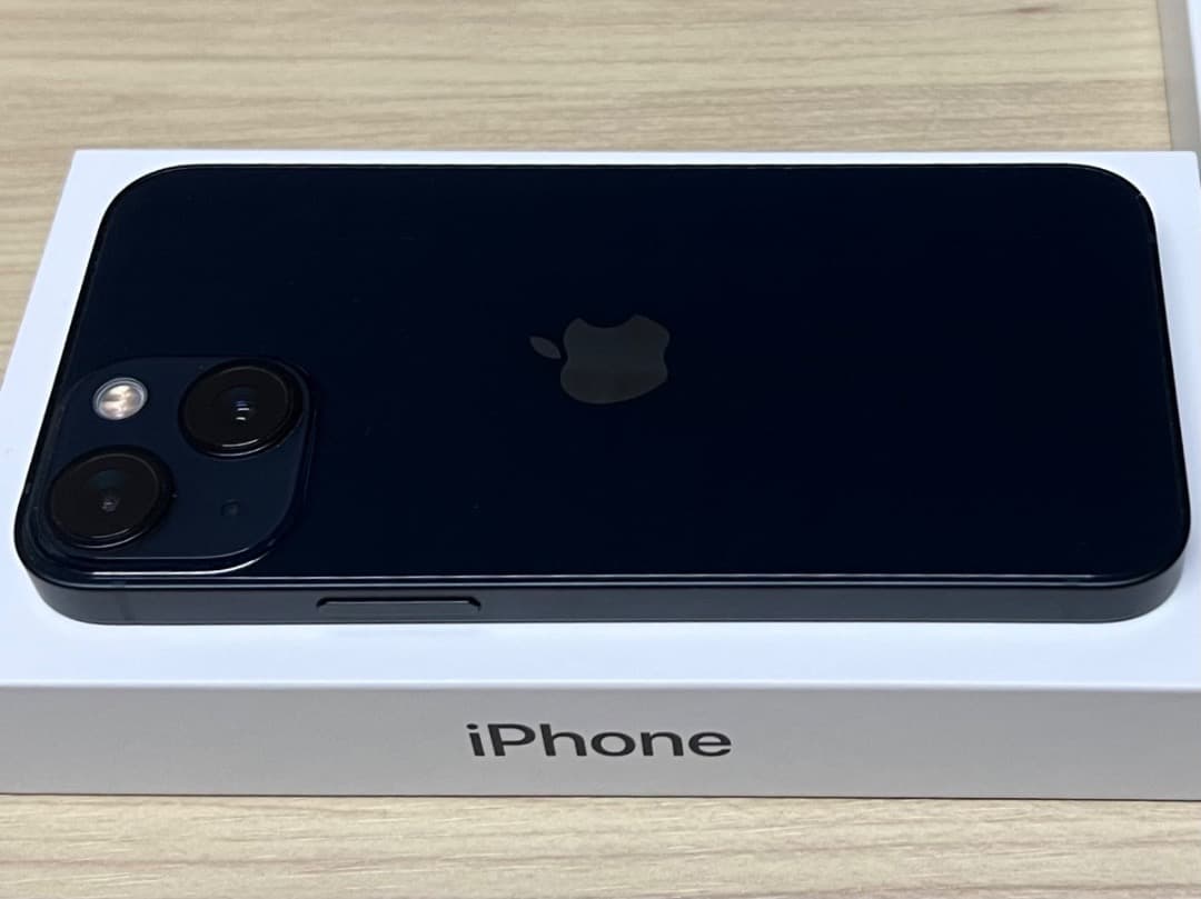 iPhone13miniミッドナイト 美品 バッテリー87% 新品ケース付