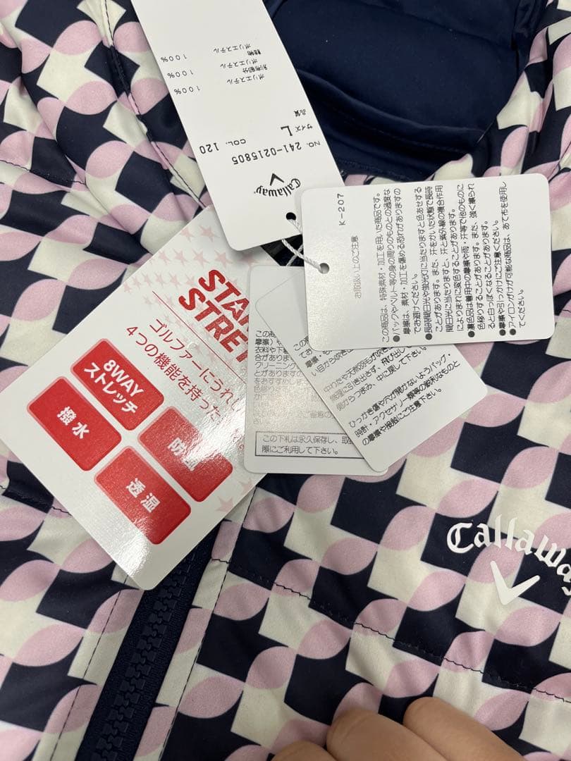 Callaway 千鳥柄　中綿ブルゾン　ジャケット