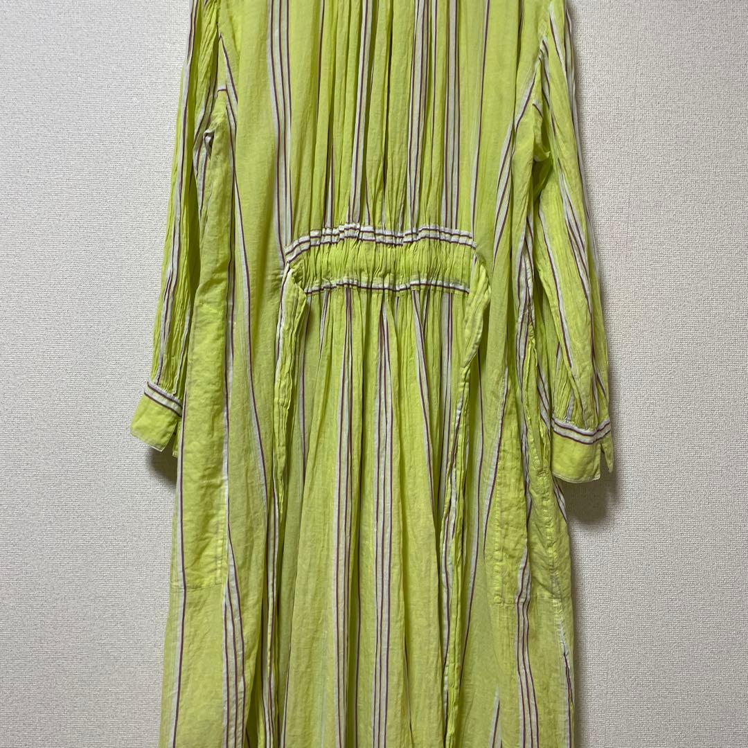 コラボ✨ヌキテパ　ne Quittez pasシャツワンピース　ストライプ