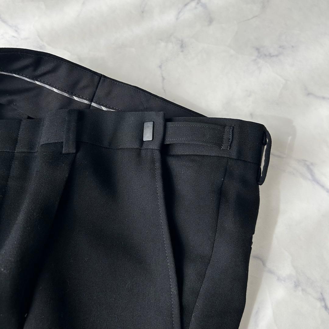 ドーメル×セヴィルロウ　カシミヤ混　ビジネススーツ　セットアップ　ウエスト調整可