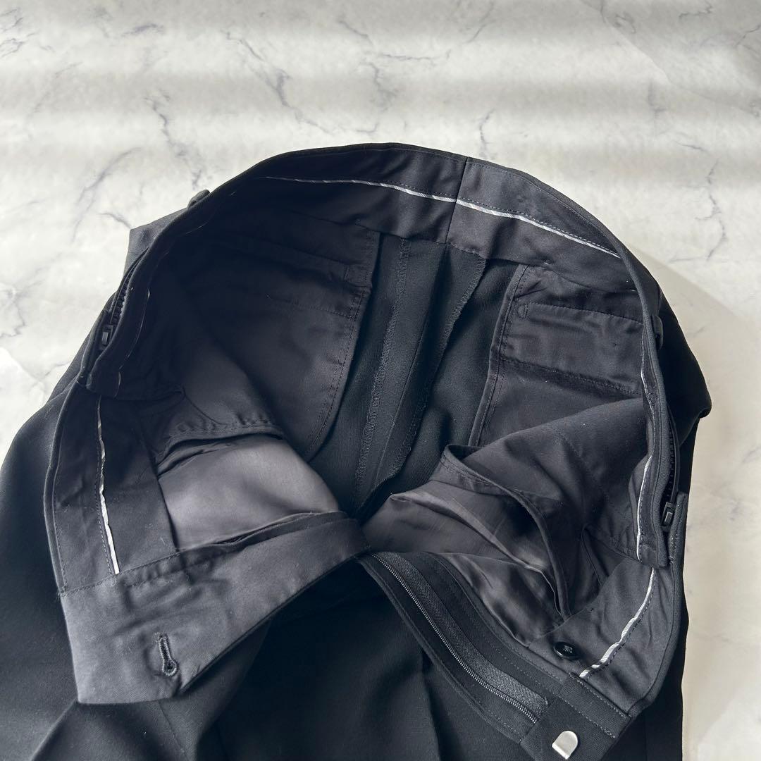 ドーメル×セヴィルロウ　カシミヤ混　ビジネススーツ　セットアップ　ウエスト調整可