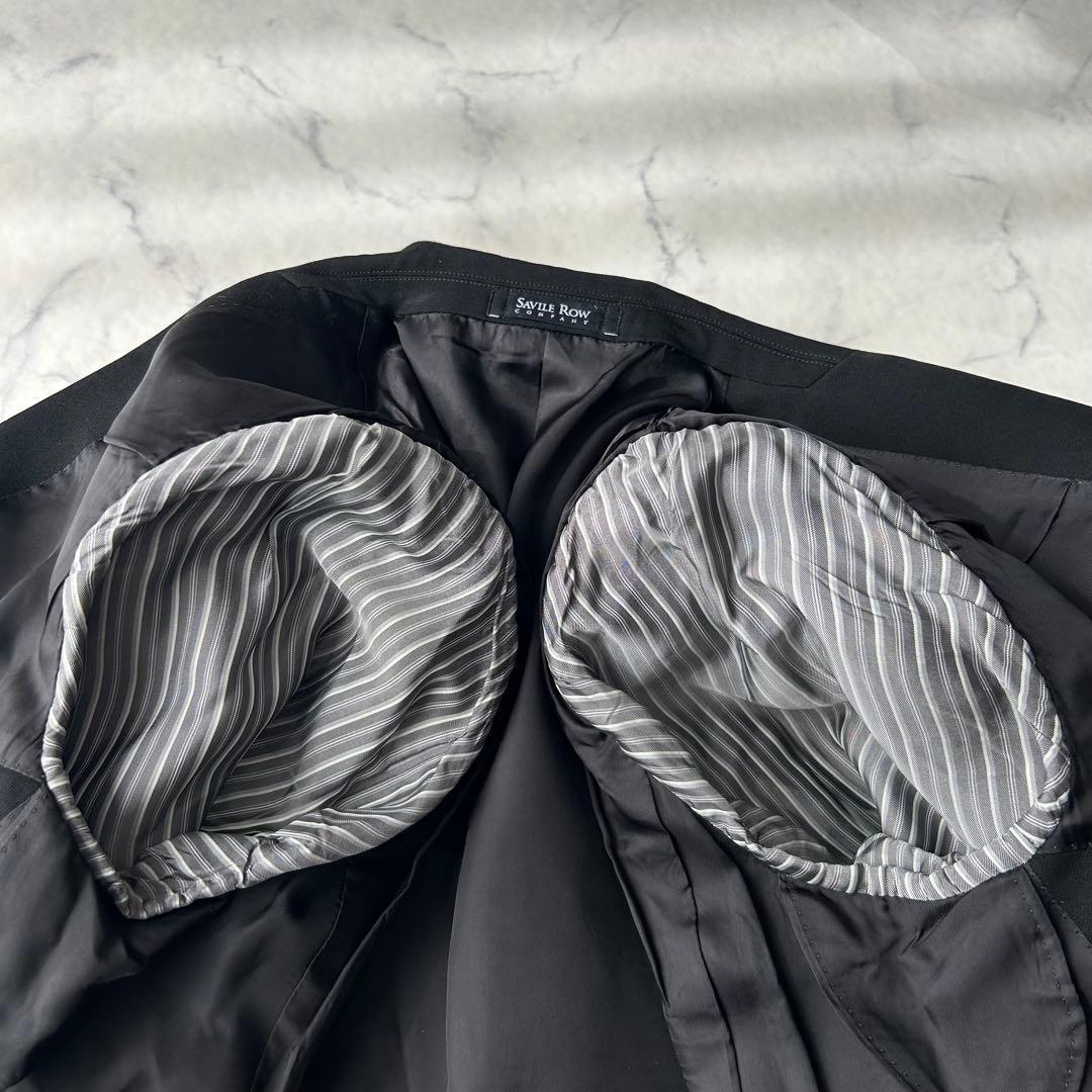 ドーメル×セヴィルロウ　カシミヤ混　ビジネススーツ　セットアップ　ウエスト調整可