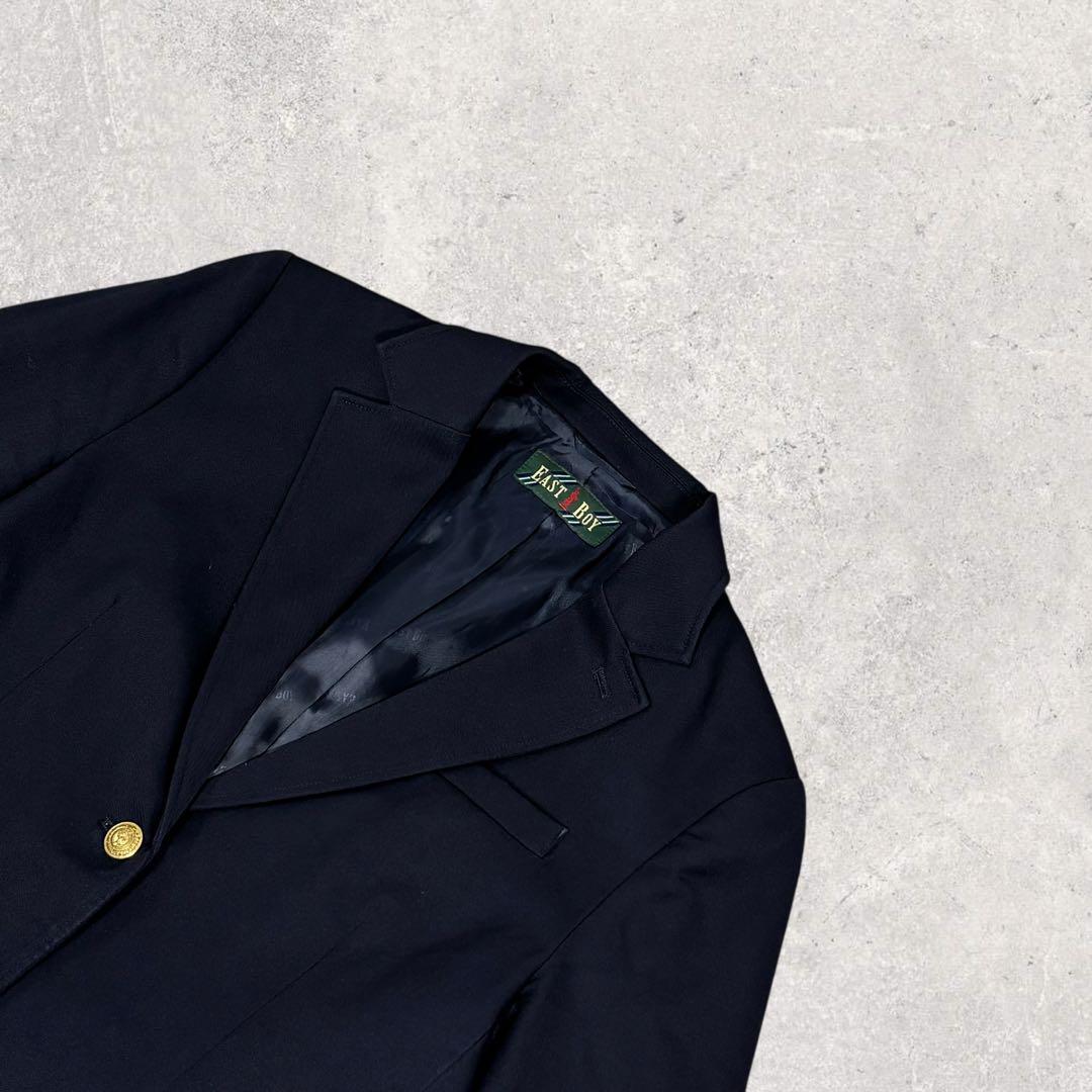 EASTBOY 紺ブレ 13号 XL相当 金ボタン テーラードジャケット 濃紺