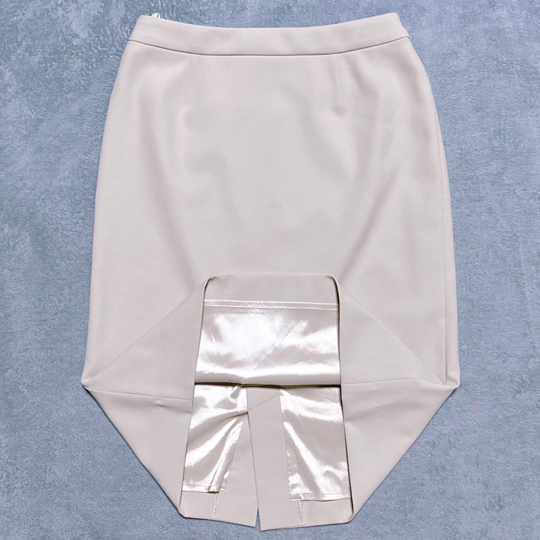 【未使用】INDIVI スーツ ノーカラー スカート 洗濯可能 レディース M