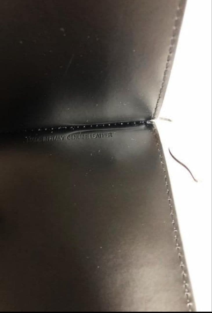 Maison Margiela ブラックレザー二つ折り財布 マネークリップ　新品