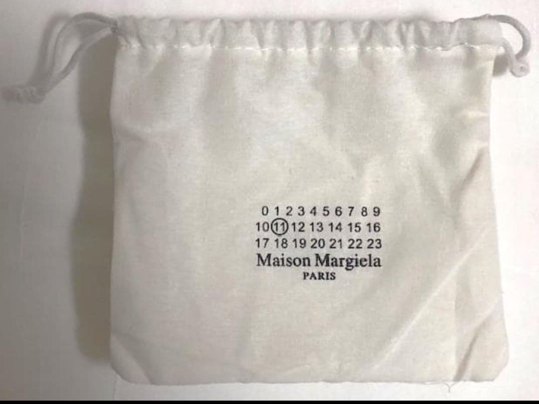Maison Margiela ブラックレザー二つ折り財布 マネークリップ　新品
