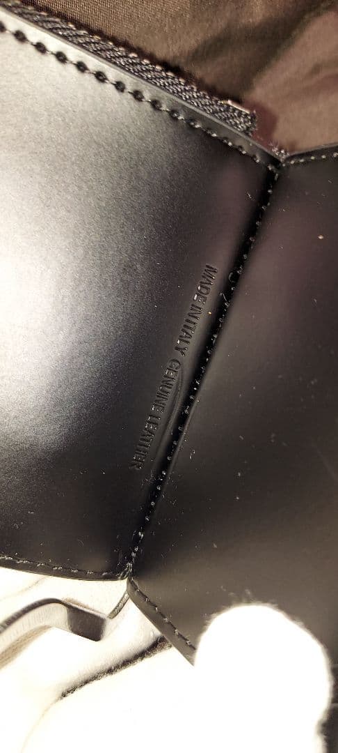 Maison Margiela ブラックレザー二つ折り財布 マネークリップ　新品