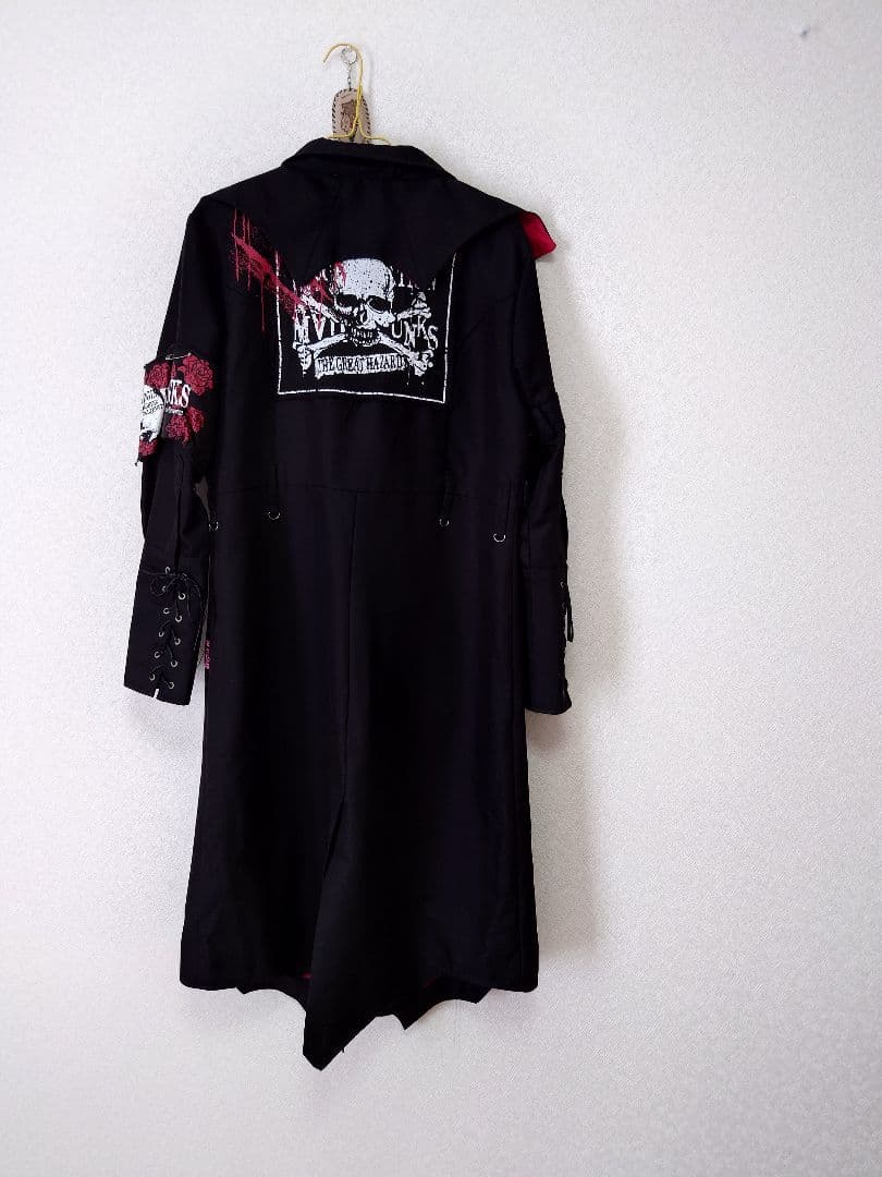 MAD GIRL パンクスタイル ロングコート 黒