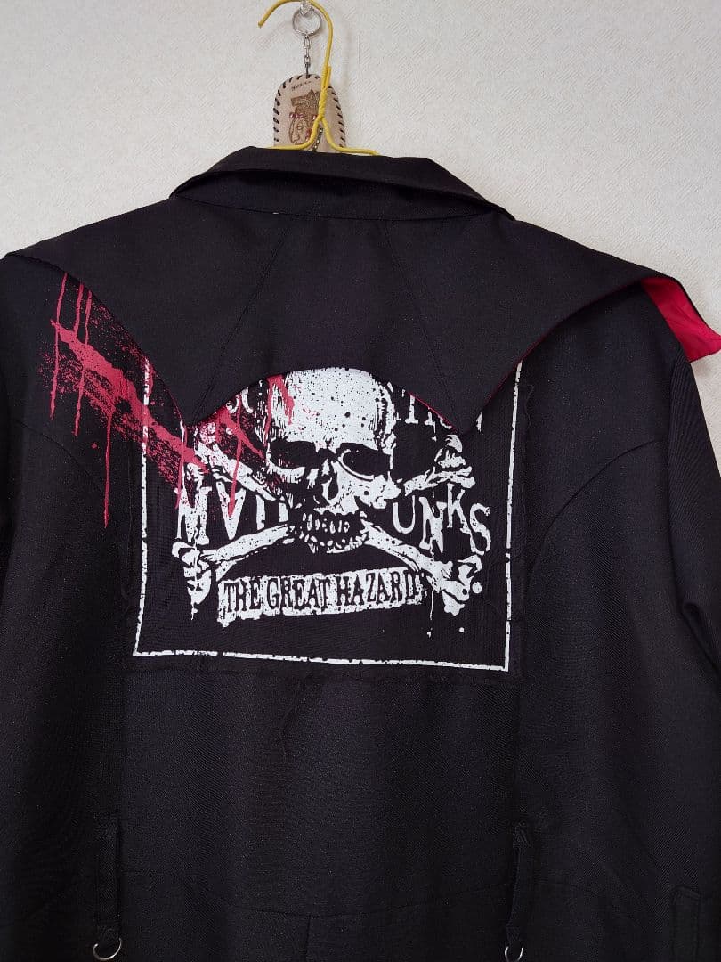 MAD GIRL パンクスタイル ロングコート 黒