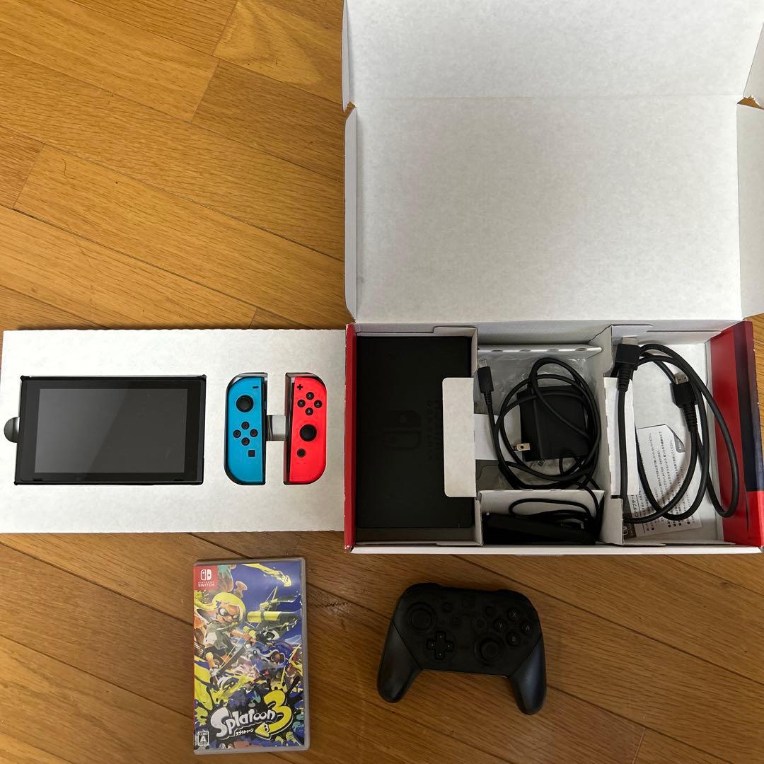 Nintendo Switch 本体　プロコン、スプラトゥーン3セット