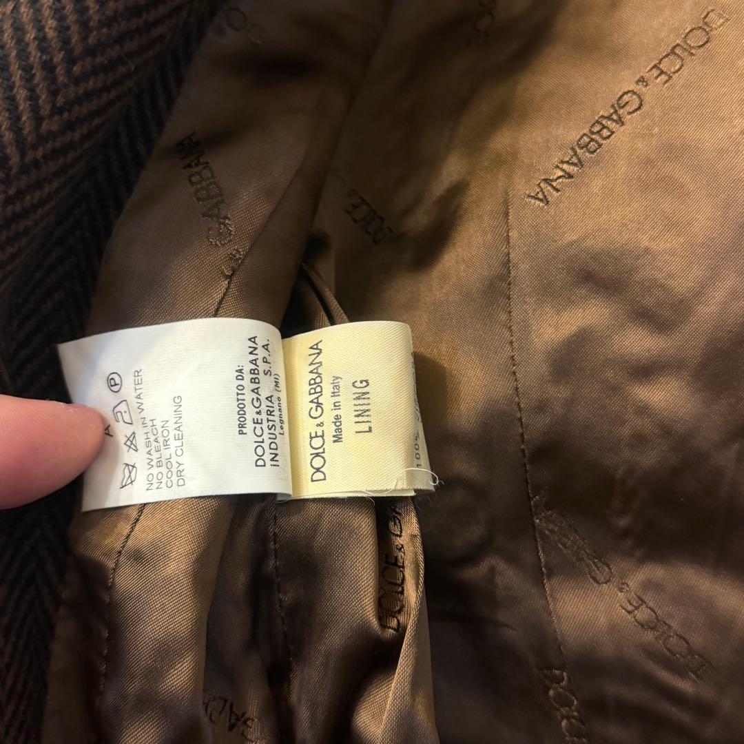 DOLCE&GABBANAドルチェ&ガッバーナ ウール100テーラードジャケット