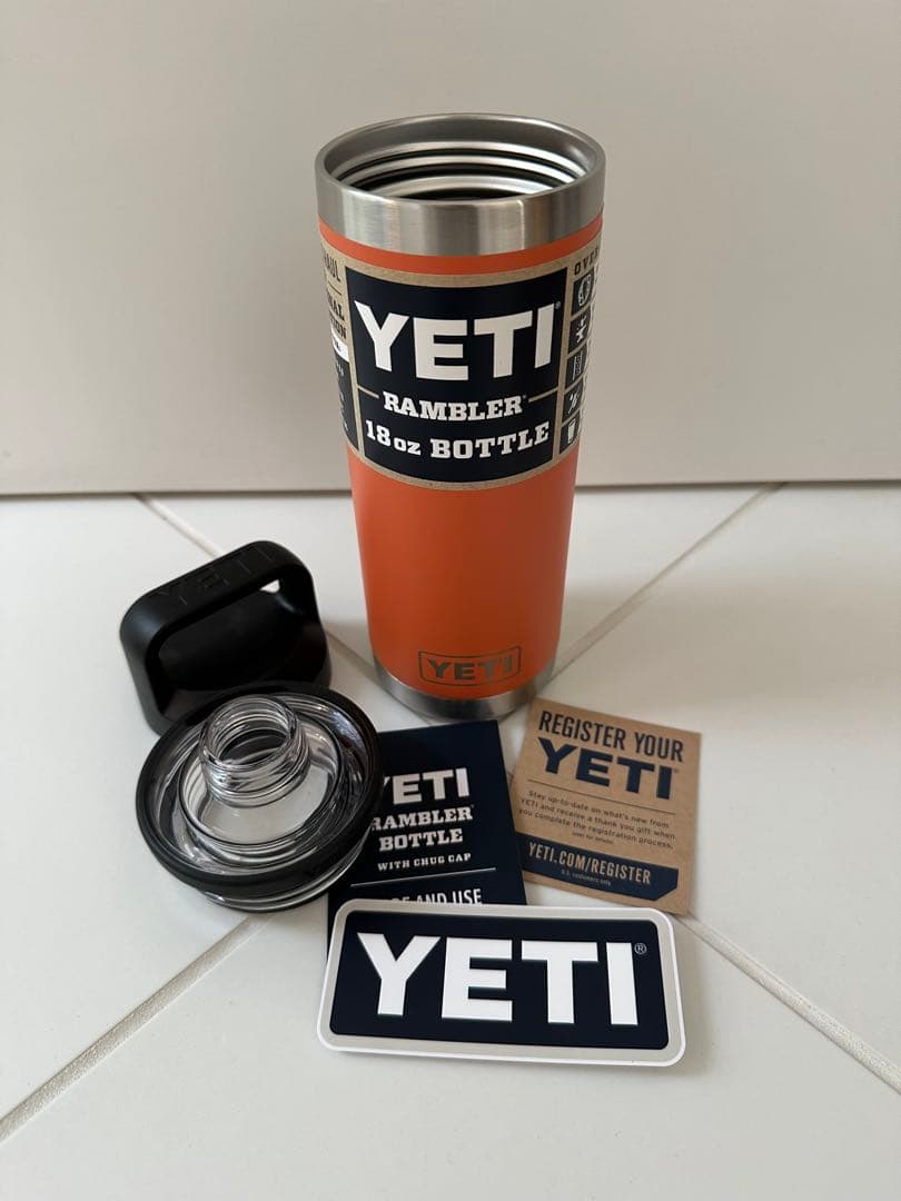 YETI Rambler 18 oz Bottle デザートクレイ(オレンジ)