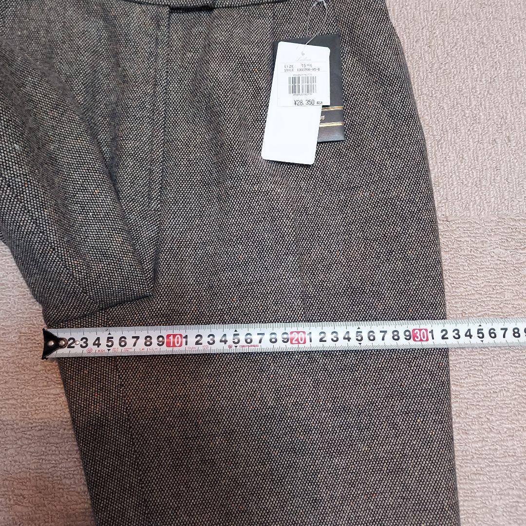 新品未使用　定価 28350円　Leilian　日本製　ツイードパンツ　15号
