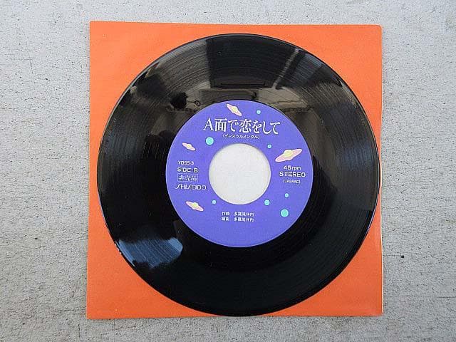 大滝詠一　サイン入り　非売品　資生堂盤　A面で恋をして　YDSS-3