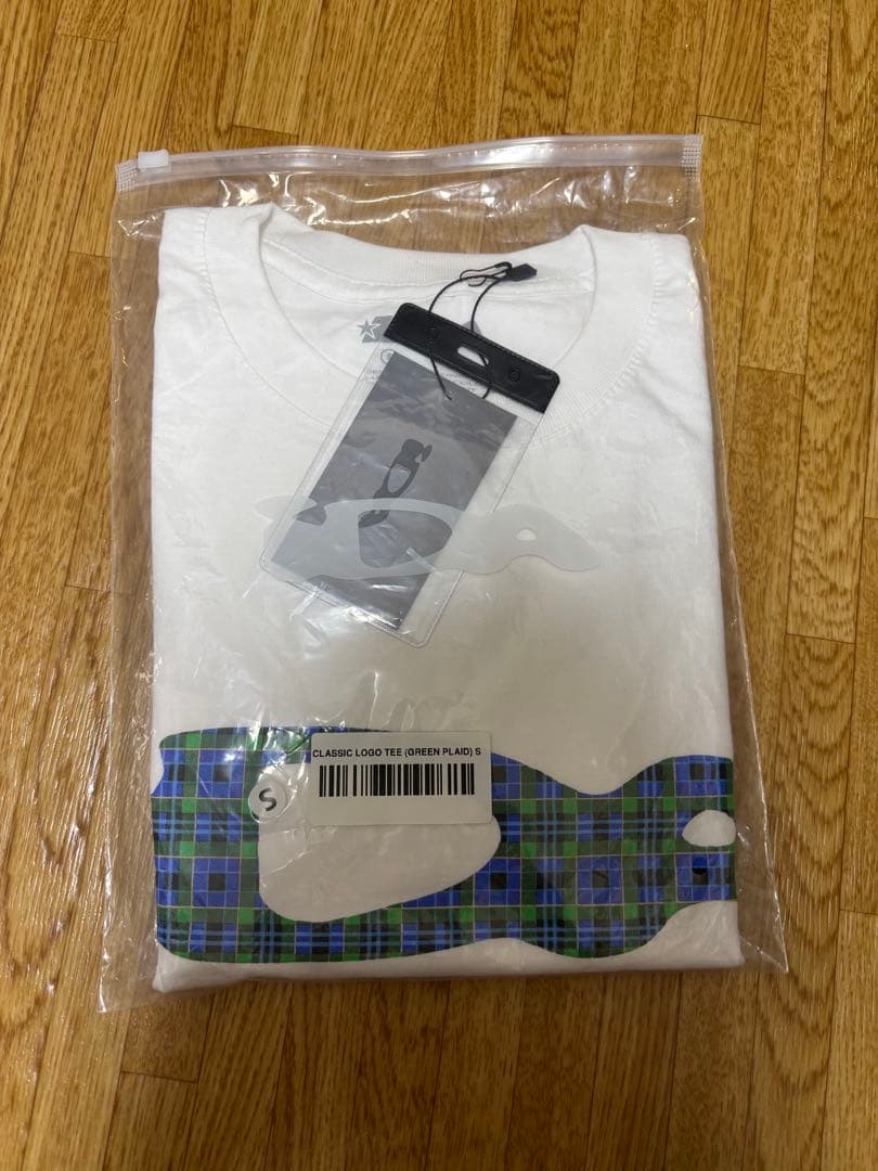 IDA CLASSIC LOGO TEE (GREEN PLAID) S 短丈