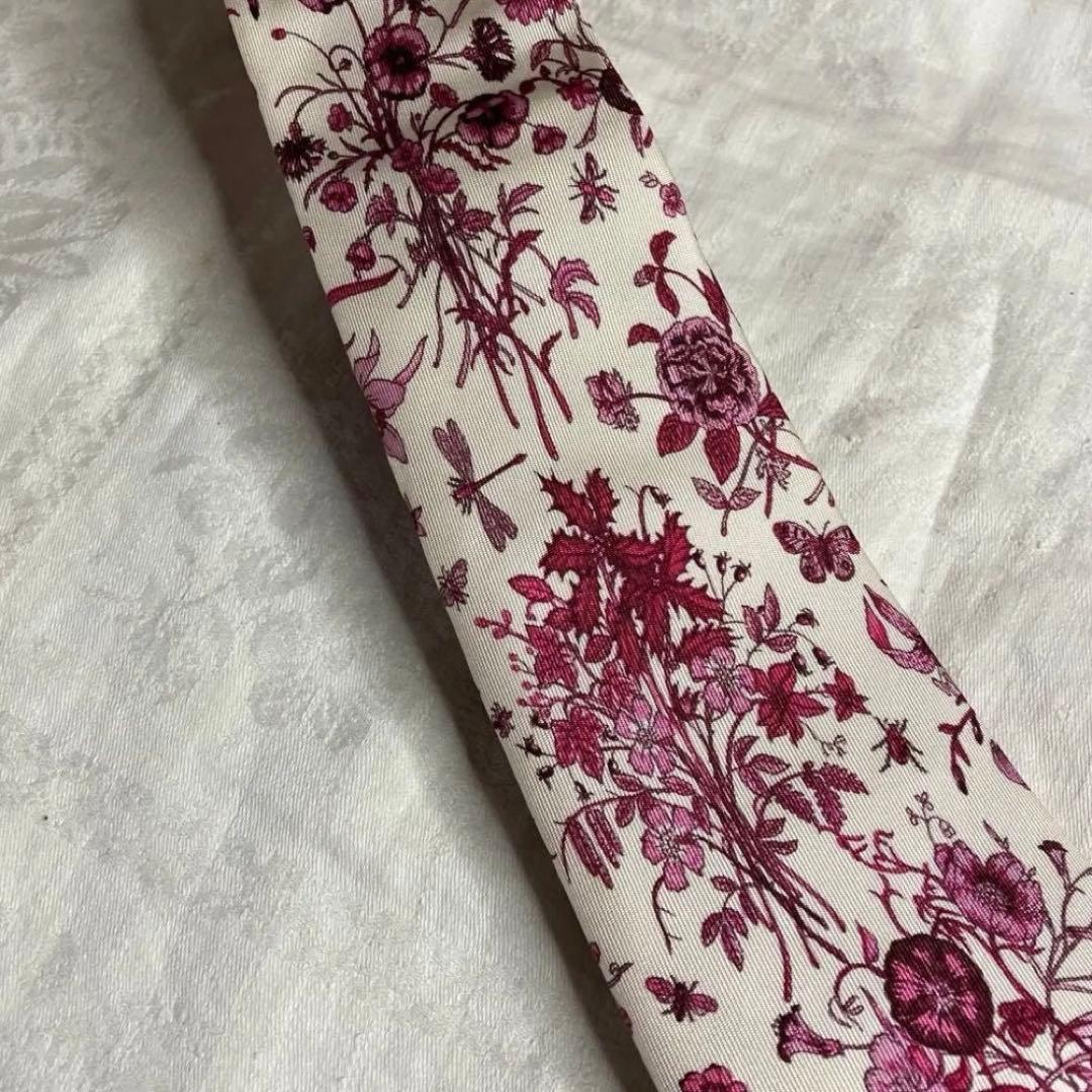 GUCCI グッチ ネクタイ 花柄 フラワーデザイン