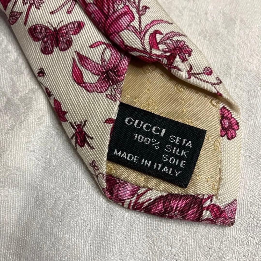 GUCCI グッチ ネクタイ 花柄 フラワーデザイン