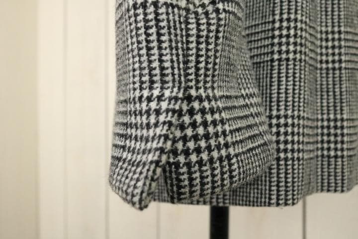 メ*き様 【新品同様】☆ピンキー＆ダイアン：グレンチェック　ダブルブレスト　ジャ