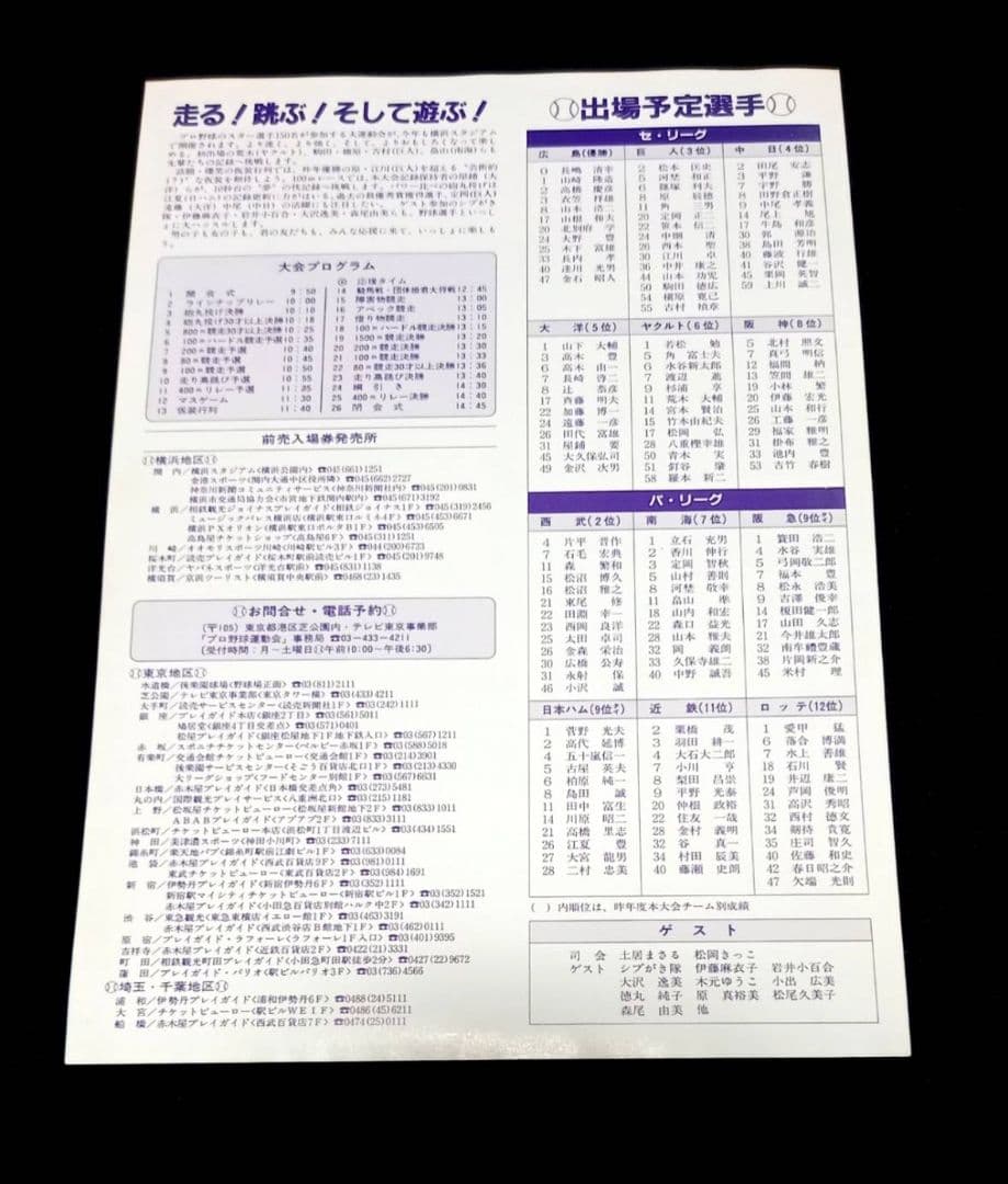 読売ジャイアンツ ファン感謝デー プロ野球 大運動会 フライヤー チラシ