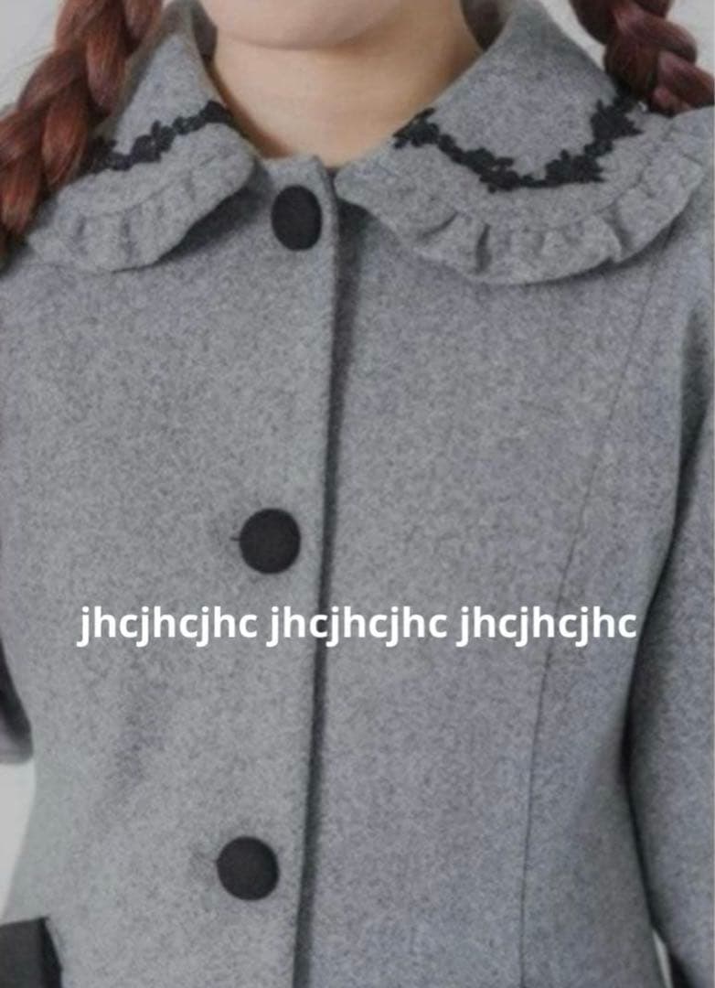 m♡petit 青木美沙子 しまみさ　ロングコート　LL グレー　しまむら