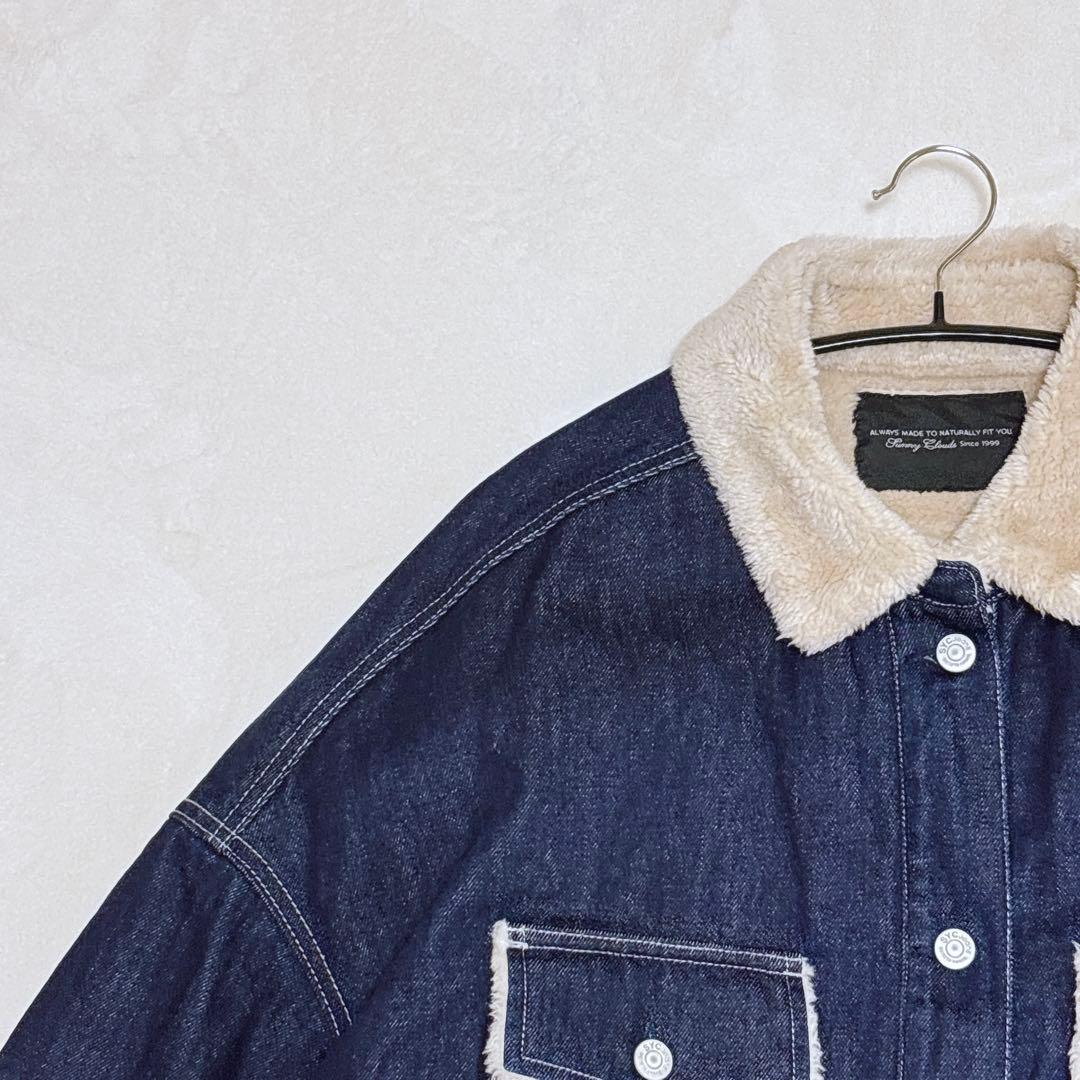 Sunny Clouds サニークラウズ 裏ボアデニムジージャンコート LL