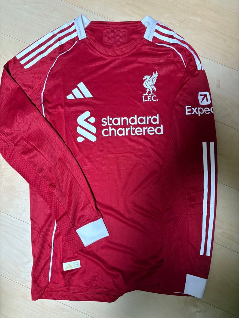 タイムセール【新品未使用】リバプール　背番号無し長袖　オーセンティック　Lサイズ