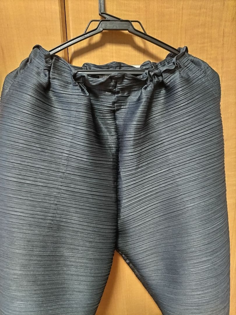 プリーツプリーズ　イッセイミヤケ　変形パンツ