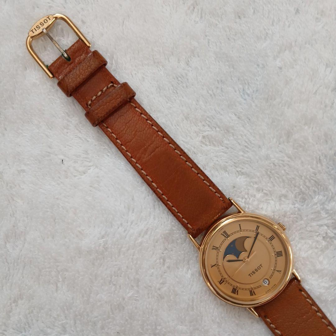 h*✨様 TISSOT ムーンフェイズ 腕時計 ゴールド/ブラウン