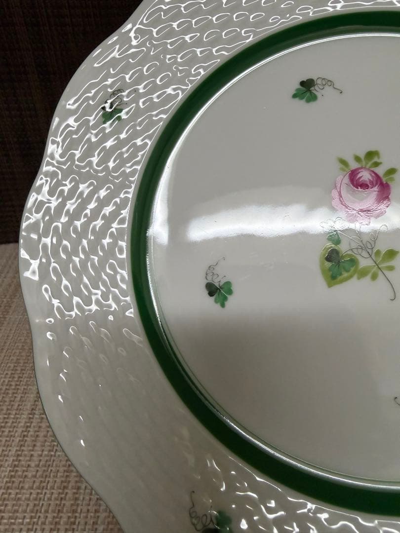 HEREND ウィーンの薔薇 プレート 19cm