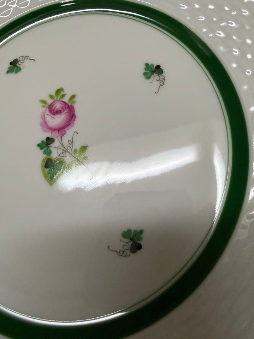HEREND ウィーンの薔薇 プレート 19cm