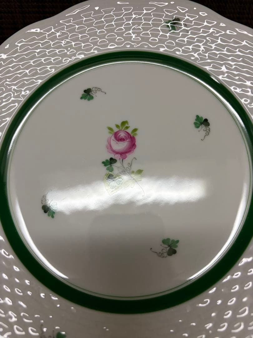 HEREND ウィーンの薔薇 プレート 19cm