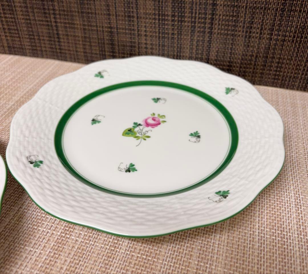 HEREND ウィーンの薔薇 プレート 19cm