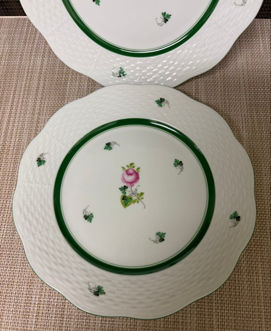 HEREND ウィーンの薔薇 プレート 19cm