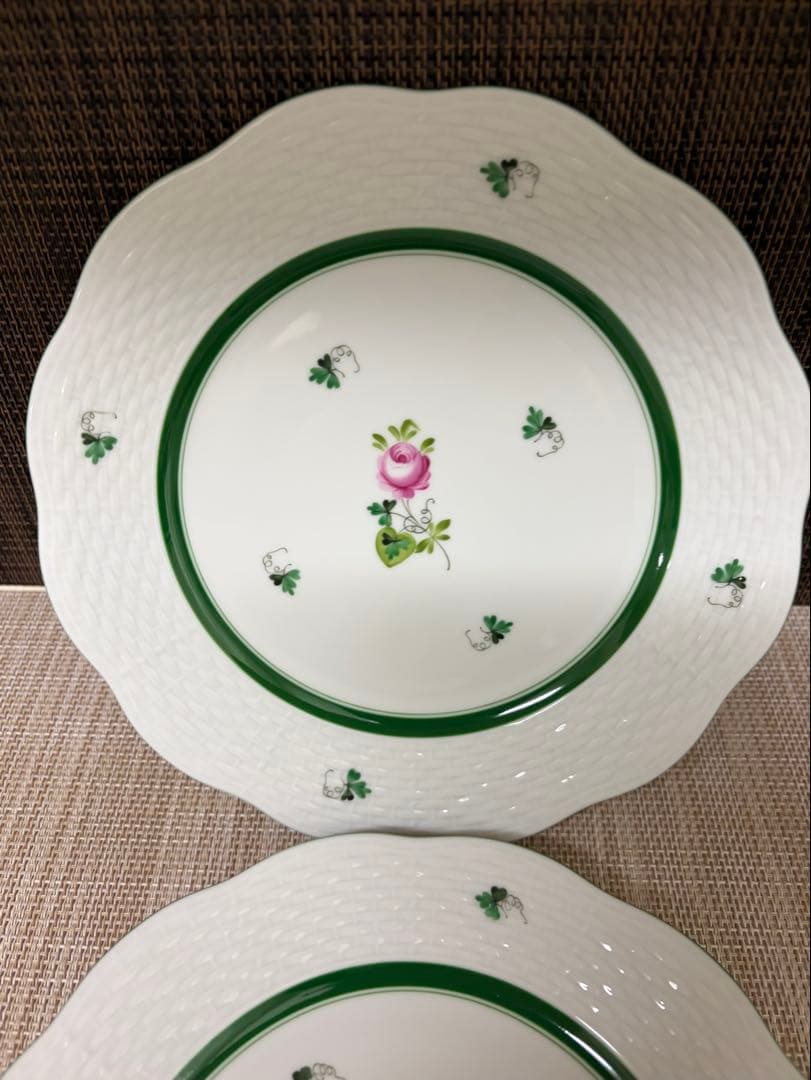 HEREND ウィーンの薔薇 プレート 19cm