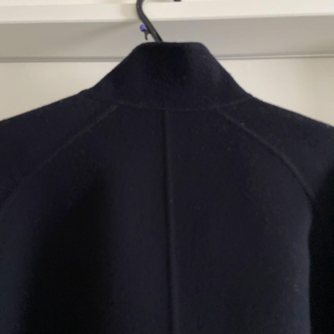 【トゥモローランド 】スーパーダブルフェイスベルテッドコート ネイビー34