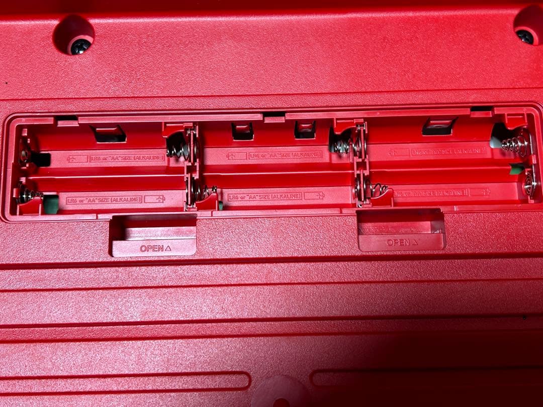 カシオトーン2022年製【CASIO CT-S200キーボード赤61鍵盤】電池付