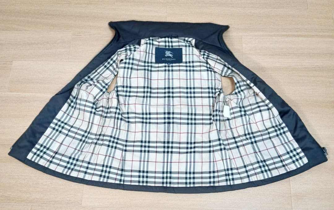 【美品】バーバリーロンドン ダウン size38 ベスト ノバチェック