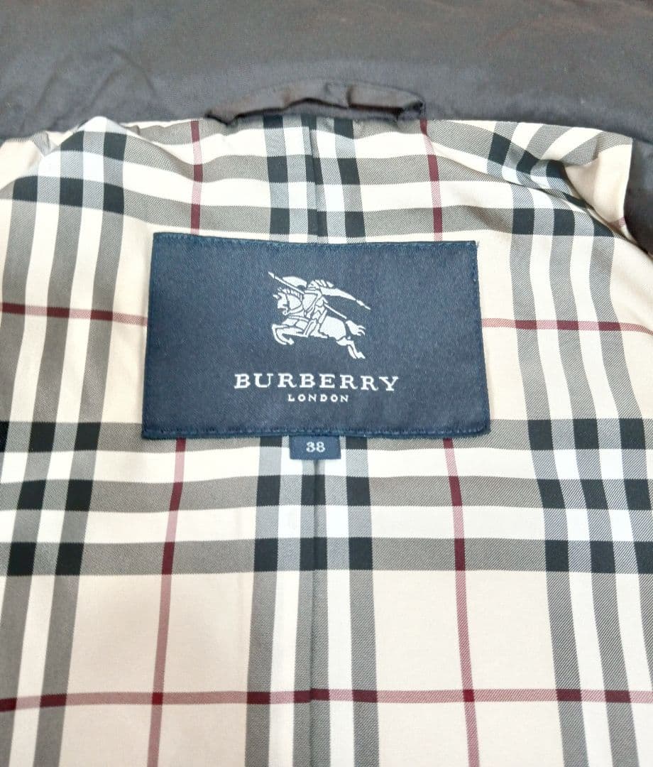 【美品】バーバリーロンドン ダウン size38 ベスト ノバチェック