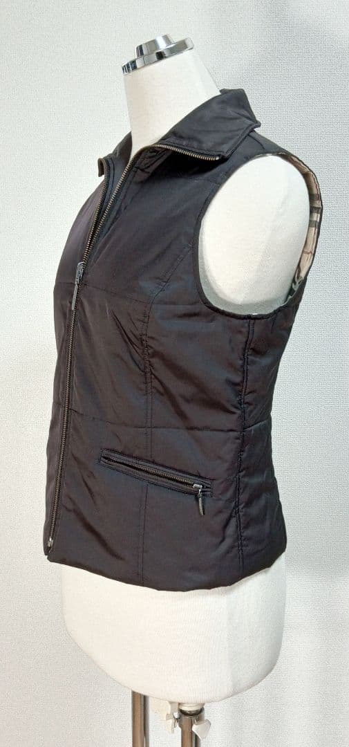 【美品】バーバリーロンドン ダウン size38 ベスト ノバチェック