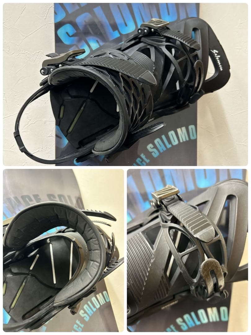 中古品　SALOMON 150cmスノーボード3点セット(A-09)
