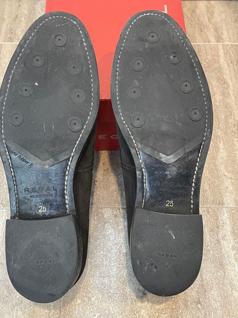 箱付　ブラック スエード タッセルローファー