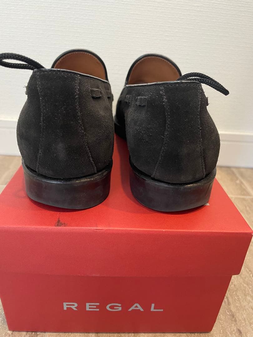 箱付　ブラック スエード タッセルローファー