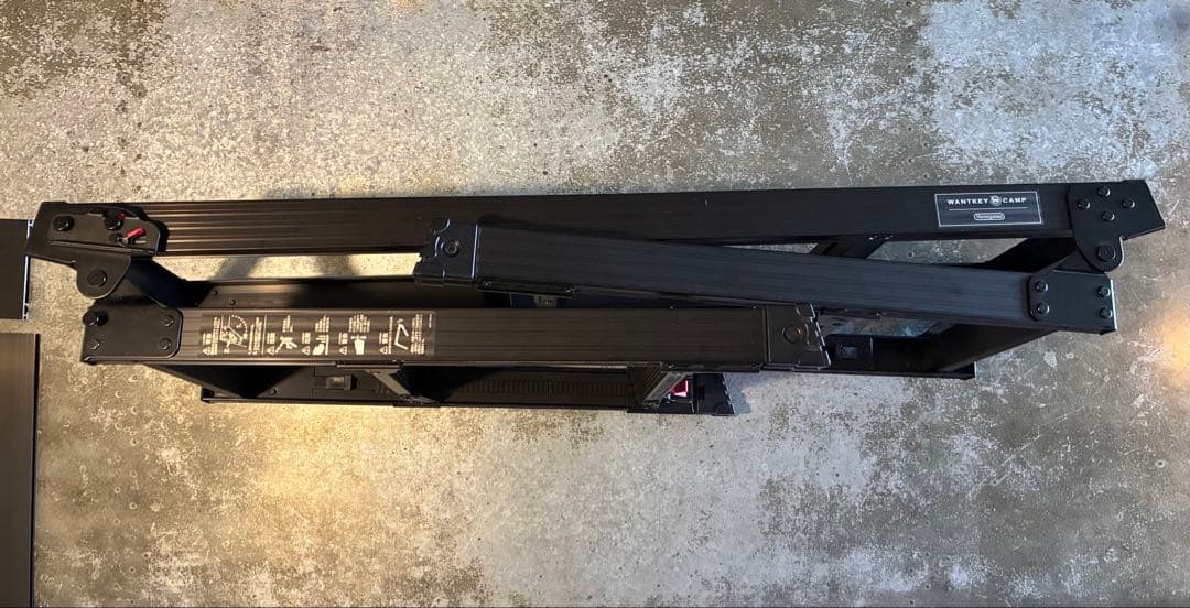 ぽんWANTKEY CAMP × HASEGAWA アルミグリルテーブル