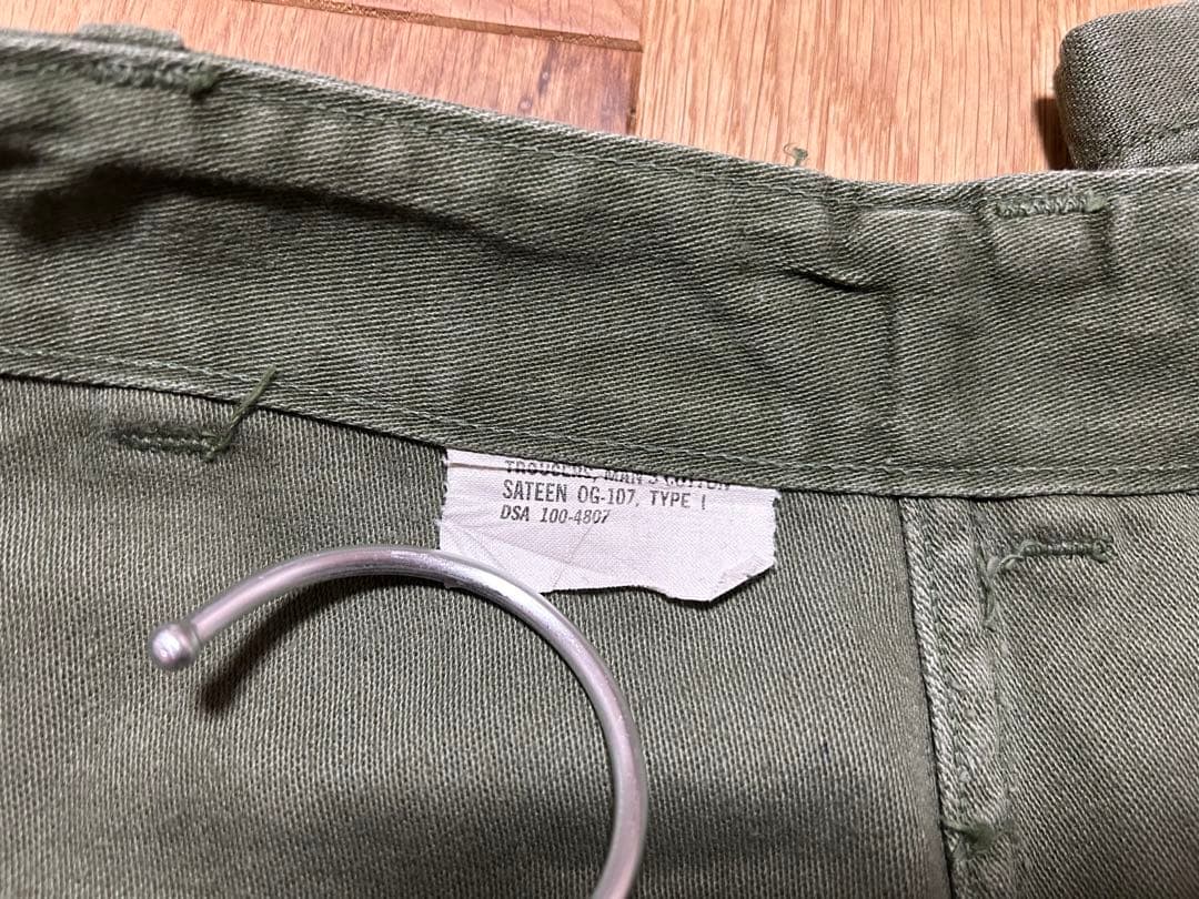 60‘s U.S.ARMY OG-107 ベイカーパンツ W30 L31