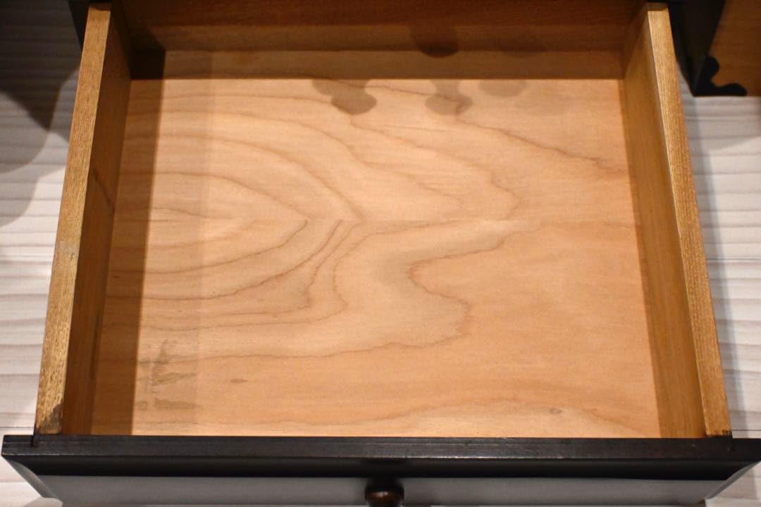 直接引取り可　民芸家具　ダークブラウン6段チェスト