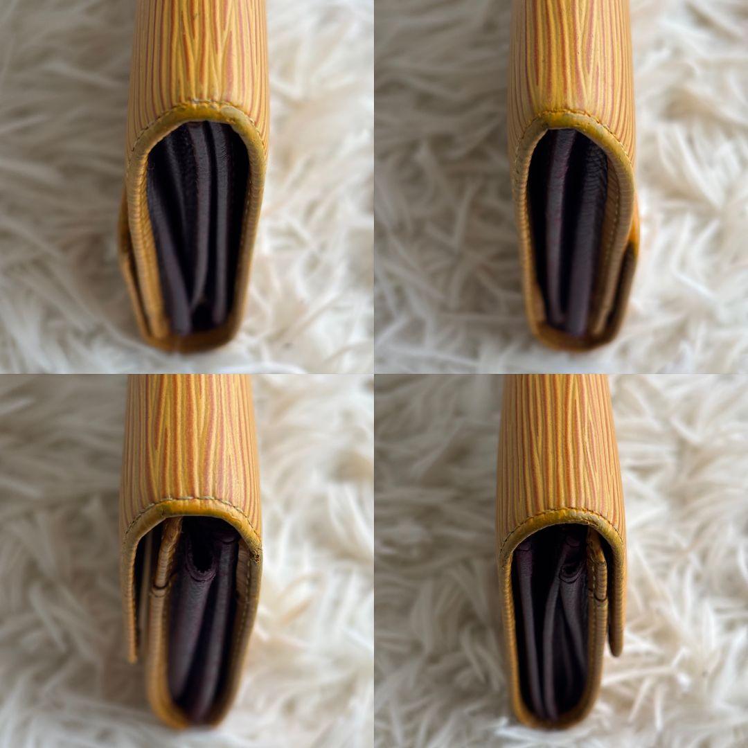 【希少 美品】ルイヴィトン　エピ　ポシェット ポルトモネ クレディ　イエロー系