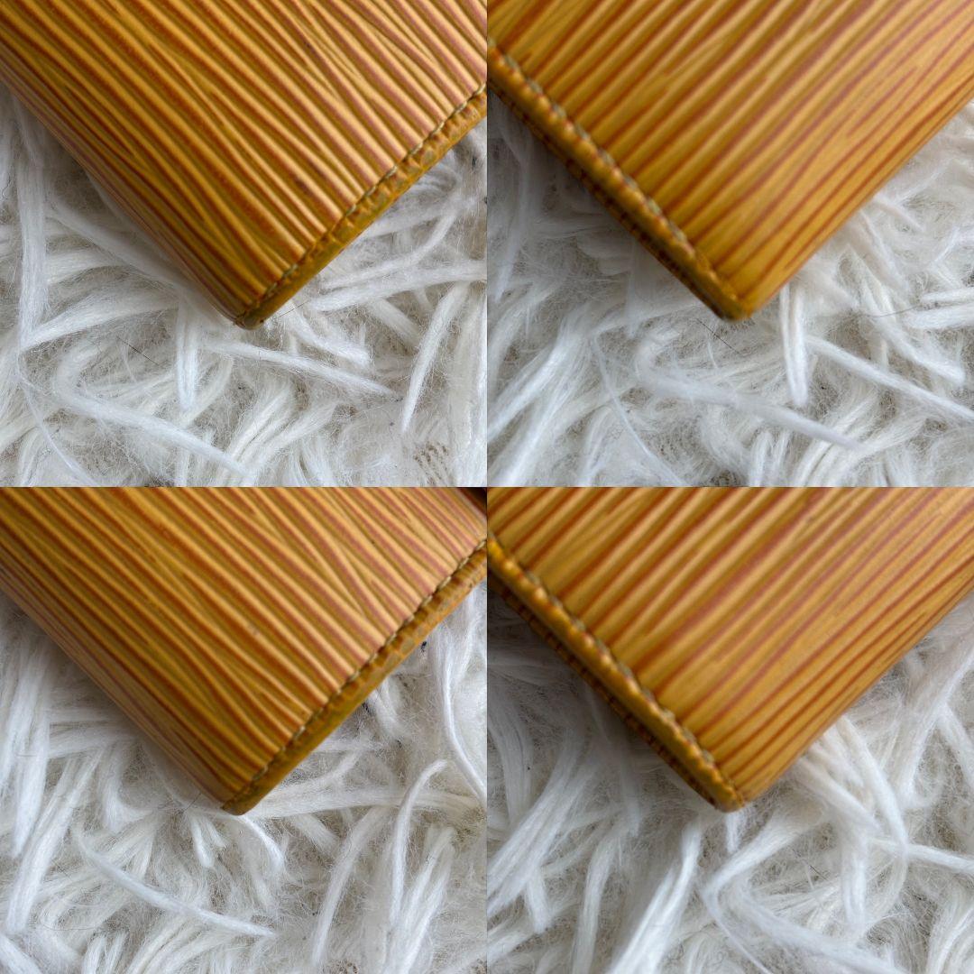 【希少 美品】ルイヴィトン　エピ　ポシェット ポルトモネ クレディ　イエロー系