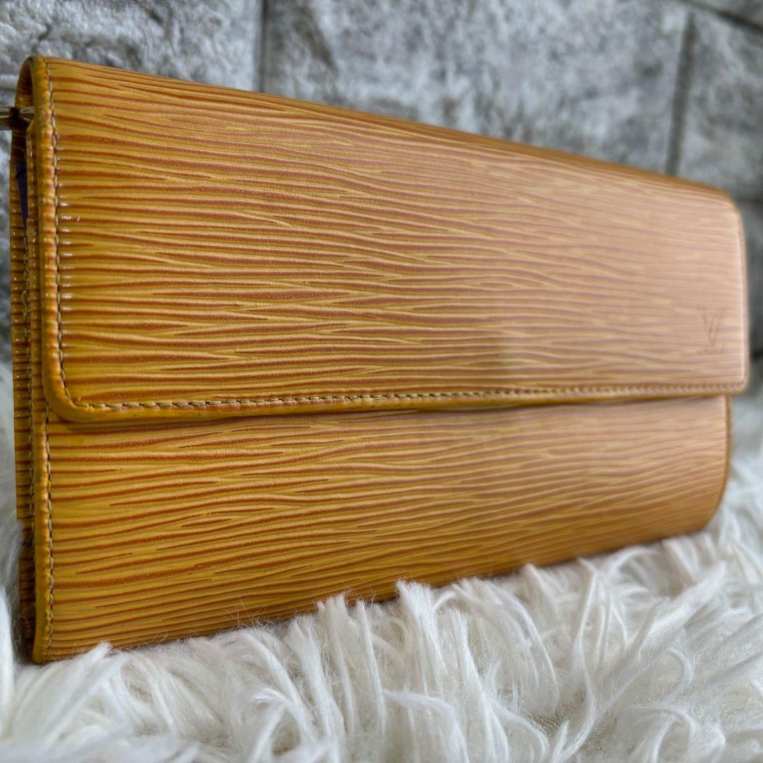 【希少 美品】ルイヴィトン　エピ　ポシェット ポルトモネ クレディ　イエロー系